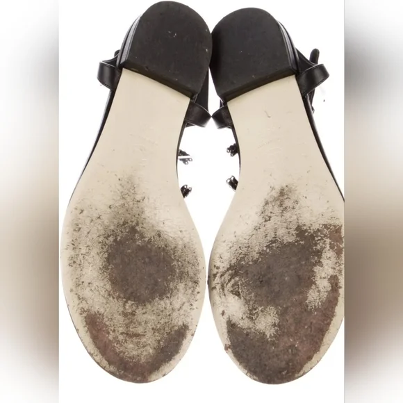 Chanel Interlocking CC Logo T-Strap Sandals - Picture 6 of 11